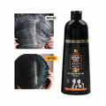 Saada Beauty Argan Oil Hair Dye Shampoo Natural Black Gray Coverage 400 ml