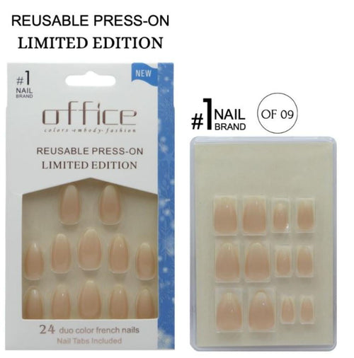 Office Adhesive Nails - OF 09 - Ombre Design - 24 Count