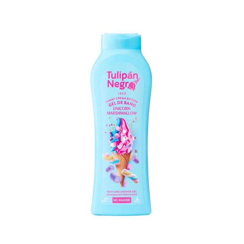 Tulipan Negro Marshmallow Shower Gel, Moisturizing Body Wash, 650ml