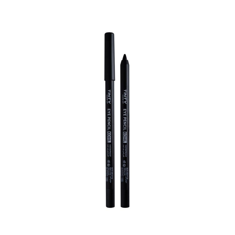 Tinty Waterproof Eyeliner Pencil Matte Black Long-Lasting Smudge-Proof