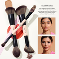 Jessup Makeup Brush Set - 7 Pieces T600 for Face & Eye