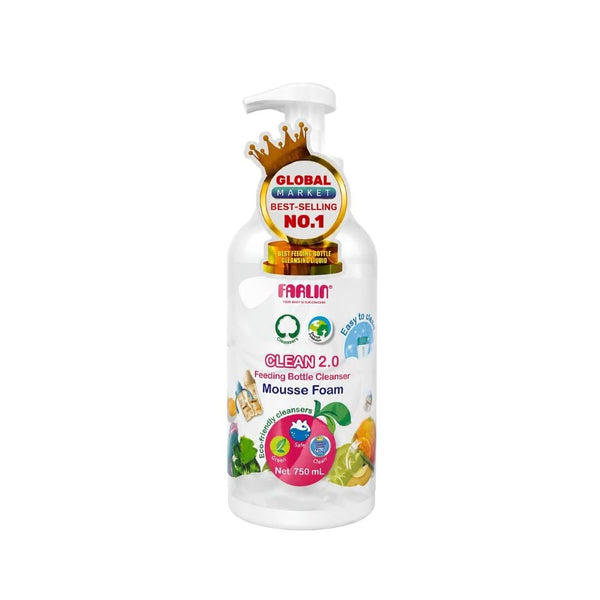 Foaming Baby Bottle Cleaner Safe Accessory Wash Farlin 750ml