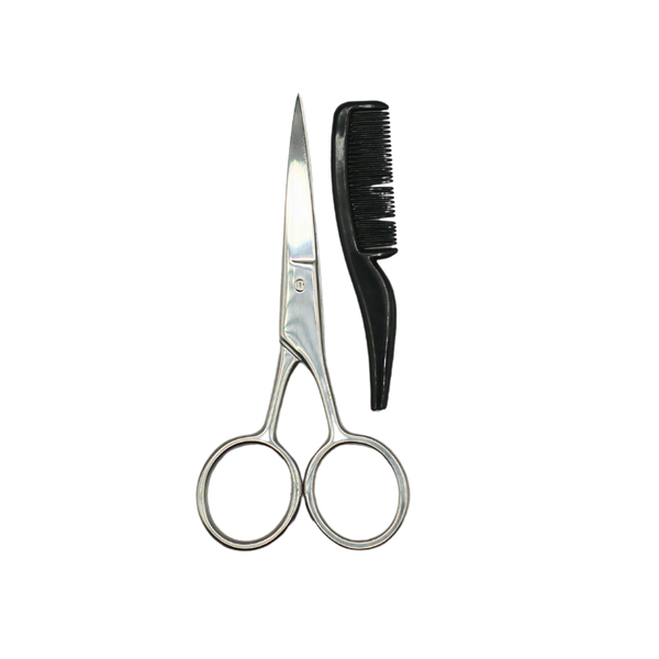 Viola Mustache Scissors and Comb Set Precision Grooming Tool