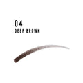 Max Factor Real Brow Fill & Shape Eyebrow Pencil, 04 Dark Brown, Dual-Ended