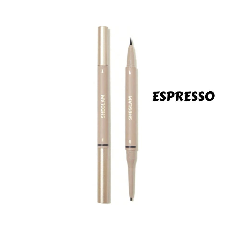 Waterproof Eyebrow Pencil Espresso Dual-Ended Brush SHEGLAM