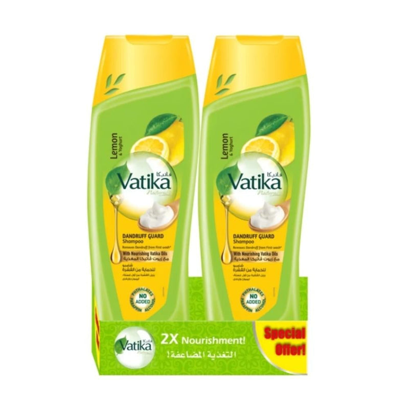 Vatika Anti-Dandruff Shampoo with Lemon and Yogurt Extract 350ml