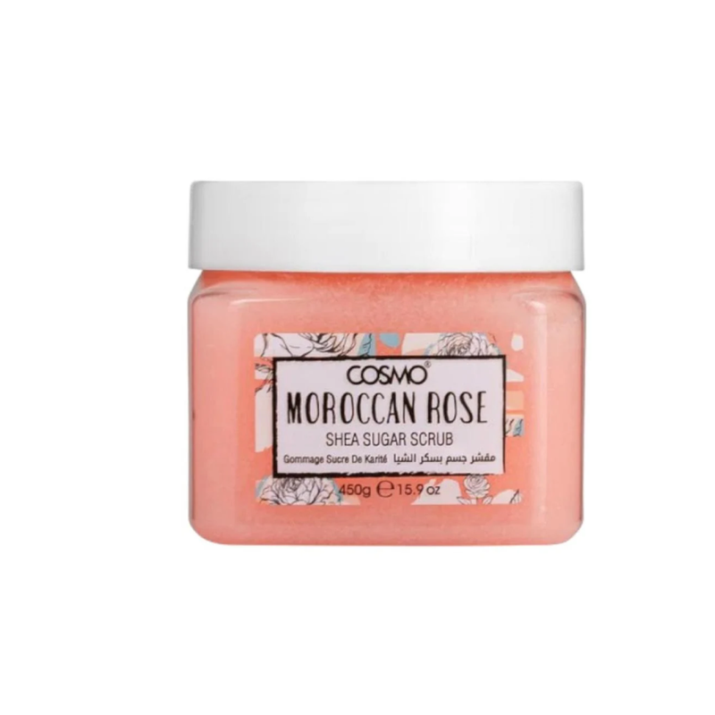 Cosmo Sugar Scrub with Shea Butter and Moroccan Rose, 450g