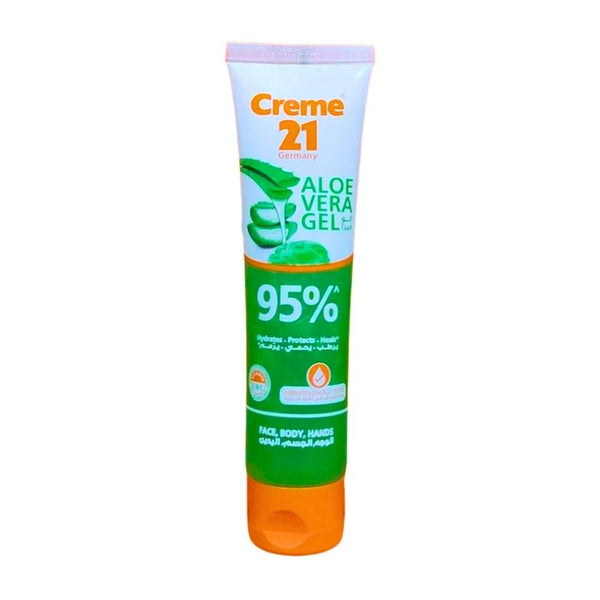 Cream 21 Aloe Vera Gel 95% Moisturizer for Sensitive Dry Skin, 100ml