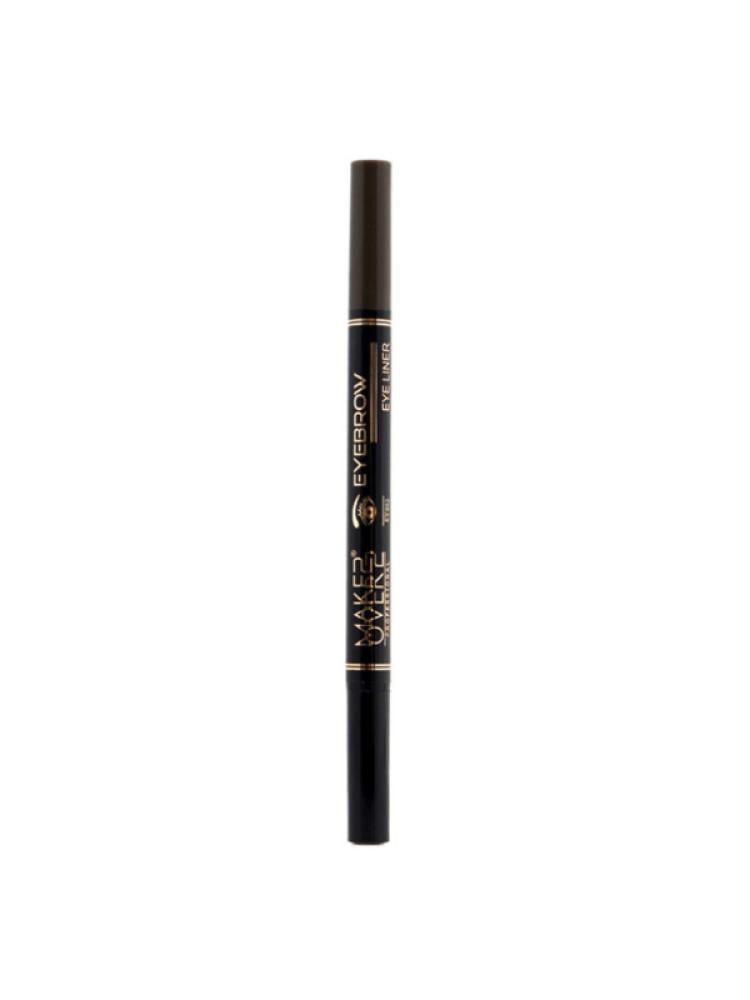 Make Over 22 Dual-Use Eyebrow and Eyeliner Pencil Black/Dark Brown - EY002