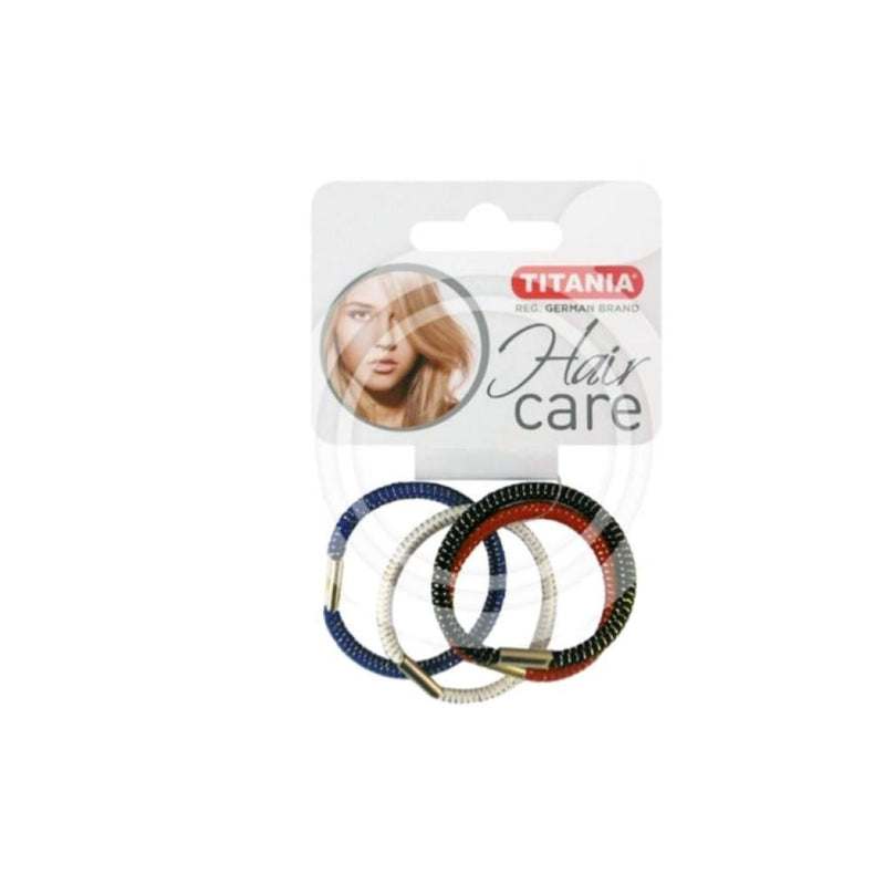 Titania Hair Ties, Elastic, 4 Count