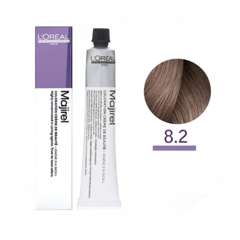 L'Oreal Hair Color 8.2 Light Iridescent Blonde, Ammonia-Free, 50ml
