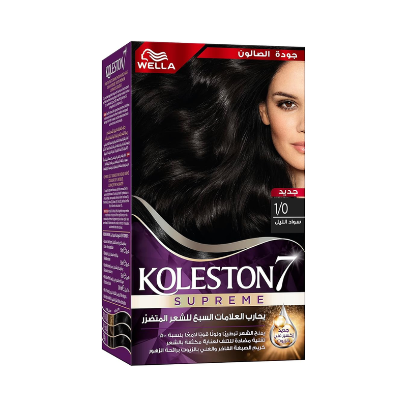 Wella Koleston Permanent Hair Dye 1/0 Midnight Black 135ml