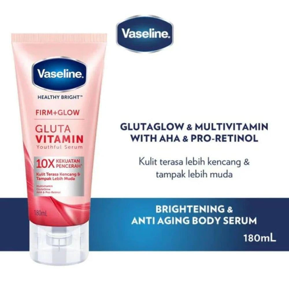 Vaseline Gluta-Vitamin Youth Body Serum for Youthful Radiant Skin 180ml