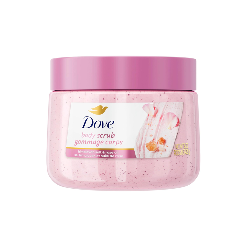 Dove Exfoliating Body Scrub Himalayan Salt & Rose Oil 425g