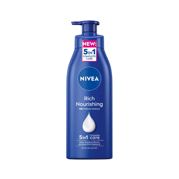 Nivea Deep Moisturizing Body Lotion with Almond Oil, 48-Hour Hydration, 400ml