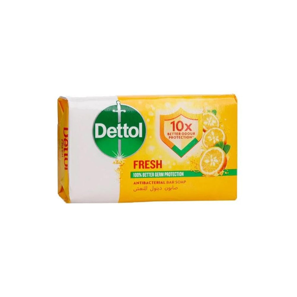 Dettol Refreshing Soap Lemon & Orange Blossom Antibacterial Cleansing 120g