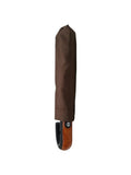 Automatic Umbrella with Wooden Handle - Brown