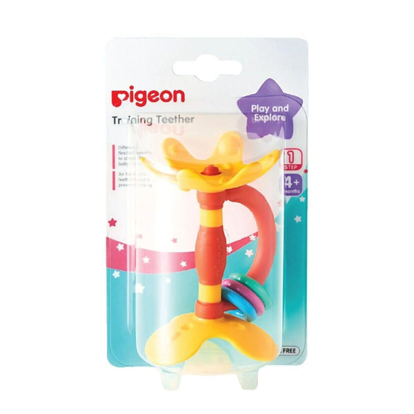 Pigeon Baby Teether for Oral Stimulation and Gum Pain Relief, BPA-Free