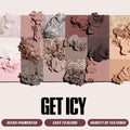 Huda Beauty Essie Nude Eyeshadow Palette, 18 Shades