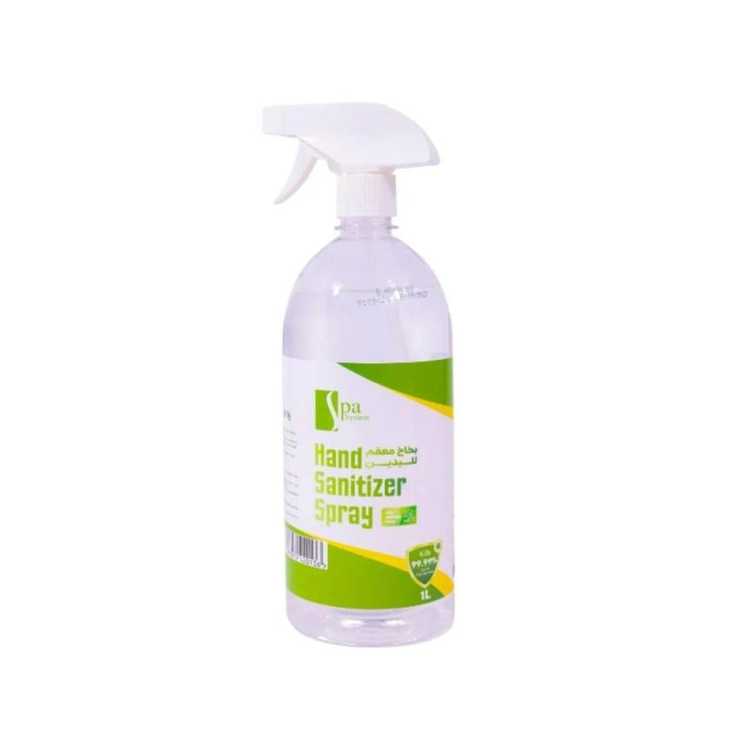 Spa System Hand Sanitizer Spray, 99.9% Germ Elimination, 1 Liter