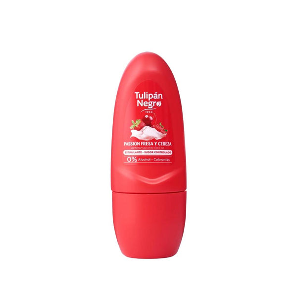 Tulipan Negro Roll-On Deodorant Strawberry & Cherry Antiperspirant, 50ml