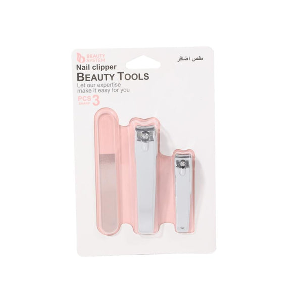 Beauty System Nail Clipper and Polisher 3 Pieces