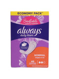 Always Daily Comfort Protect Pads - Unscented, Regular, 40 Count