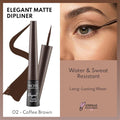 Note Elegant Matte Liquid Eyeliner, Coffee Brown, Waterproof