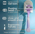 Venus for Pubic Hair & Skin Women's Razor Comfort Glide Breeze Gillette 1 Piece