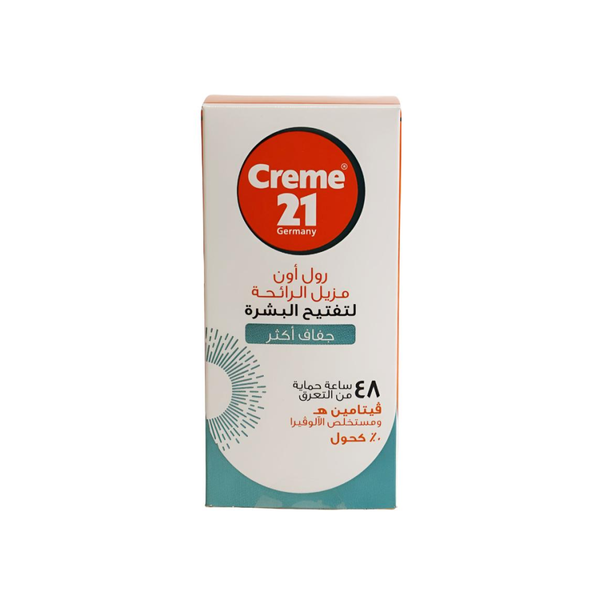 Deodorant for Sensitive Skin 48-Hour Protection Roll-On Cream 21 50ml