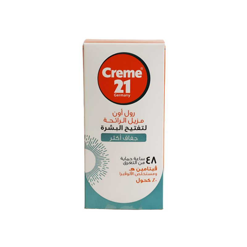 Deodorant for Sensitive Skin 48-Hour Protection Roll-On Cream 21 50ml