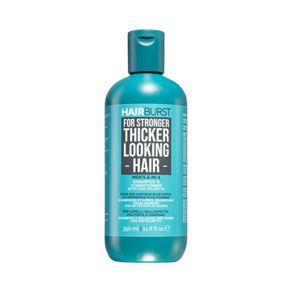 Hairburst Men's 2-in-1 Shampoo and Conditioner for Density and Shine, 350ml