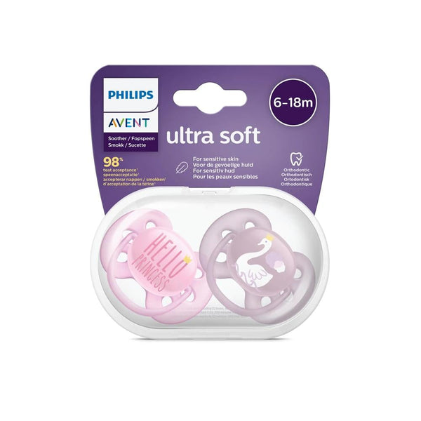 Silicone Pacifier Ultra Air Breathable Design Philips Avent 0-6 Years 2 Pack