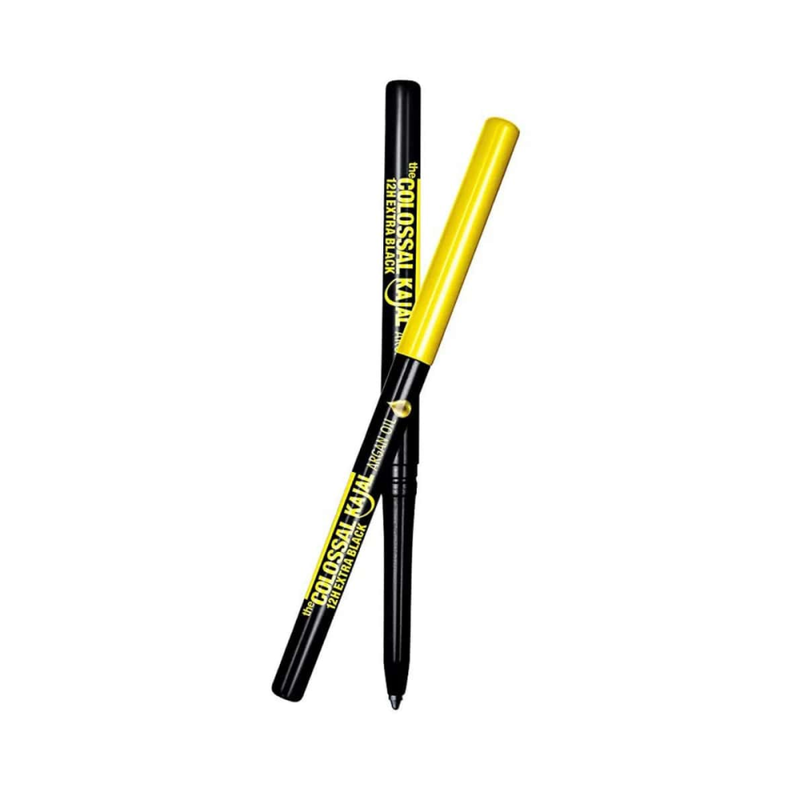 Maybelline Colossal Kajal Eyeliner Pencil, Argan Oil, Waterproof, Black