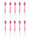 Beauty System Peach Flavored Dental Brush and Toothpaste with Floss 10 Pieces