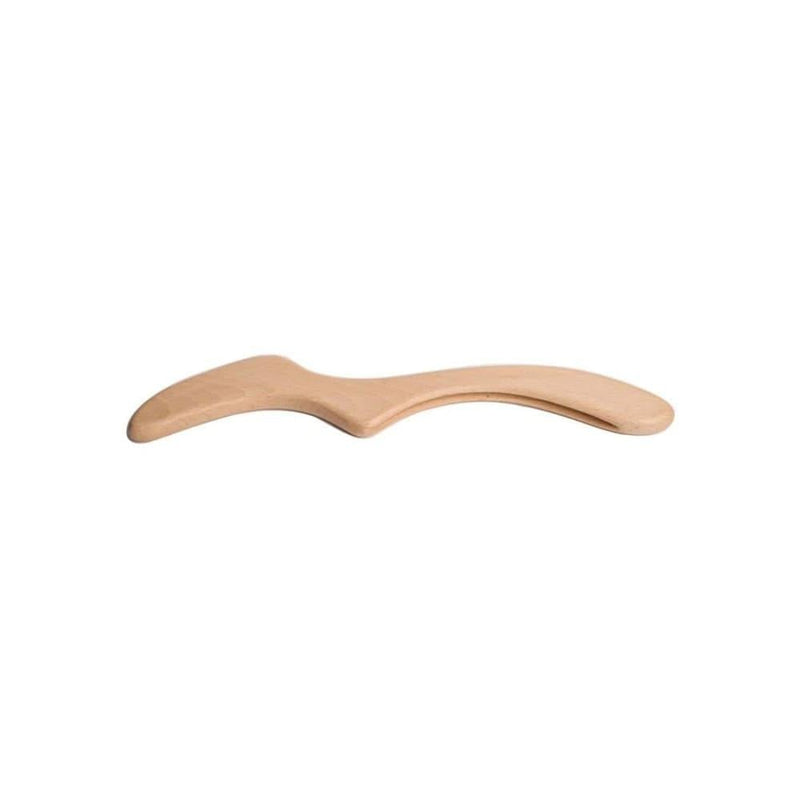 Wooden Massage Tool Curved Design Natural Wood Spa System 1 Count