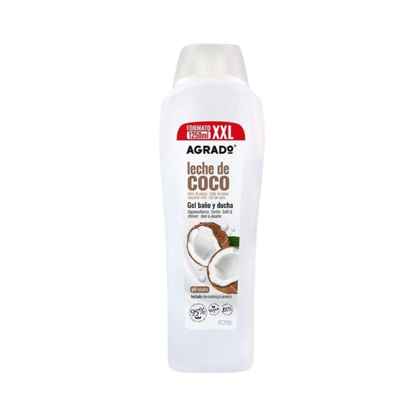 Agrado Coconut Milk Shower Gel, Moisturizing Formula, 1250ml