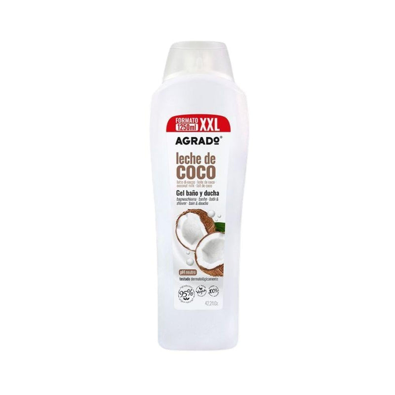 Agrado Coconut Milk Shower Gel, Moisturizing Formula, 1250ml