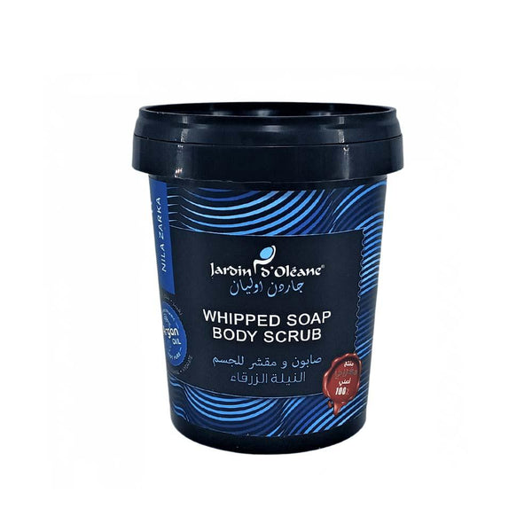 Scrub Soap for Body Exfoliating Blue Indigo Jardin d'Oléane 500g