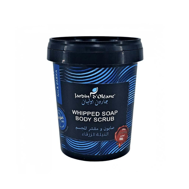 Scrub Soap for Body Exfoliating Blue Indigo Jardin d'Oléane 500g