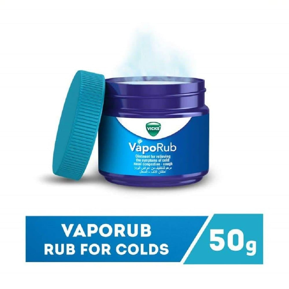 Vicks VapoRub Ointment Cold & Cough Relief Camphor Menthol Eucalyptus 50g