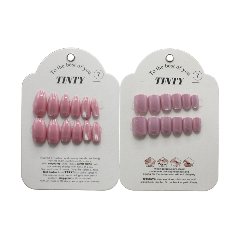 Tinty Artificial Nails Adhesive No. 7 Self-Adhesive Tinted Nails
