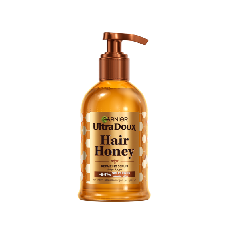 Garnier Ultra Doux Royal Honey Serum with Acacia Honey, Heat Protection, 115ml