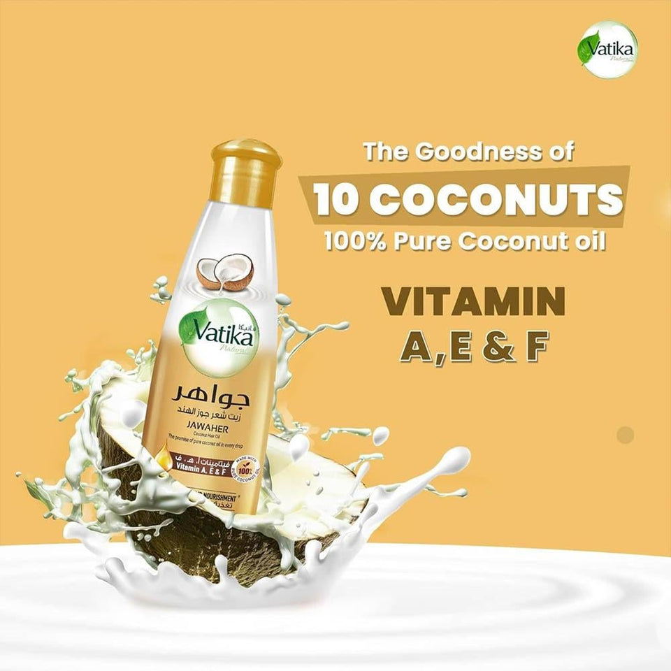 Vatika Coconut Hair Oil for Nourishment & Strength 300ml