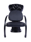 Salon System Leather Hair Washing Chair with Adjustable Basin