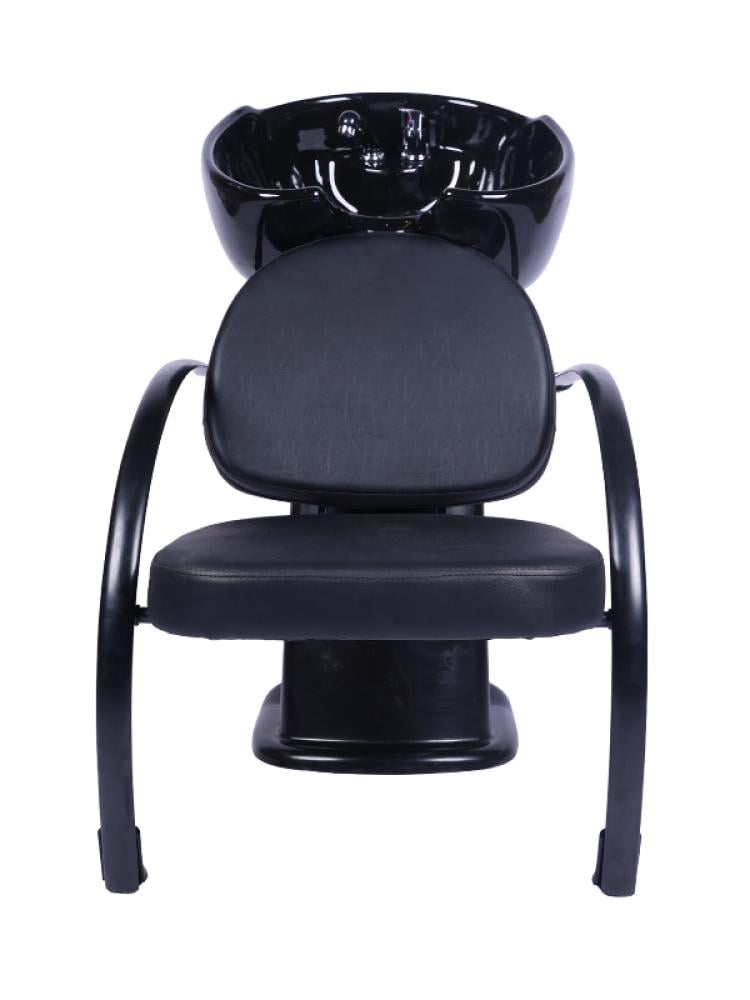 Salon System Leather Hair Washing Chair with Adjustable Basin