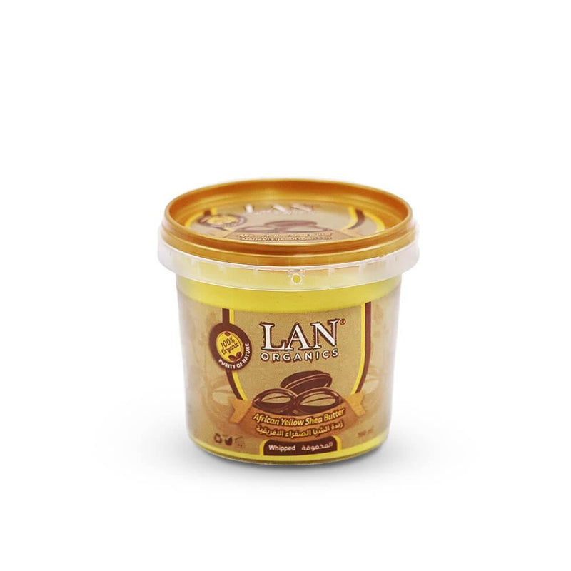 African Shea Butter Pure Yellow Deep Hydration Lan Organics 100ml