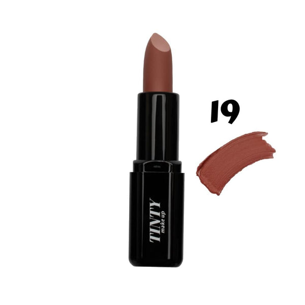 Tinty Matte Lipstick No. 19 - 3.8g Long-Lasting Waterproof