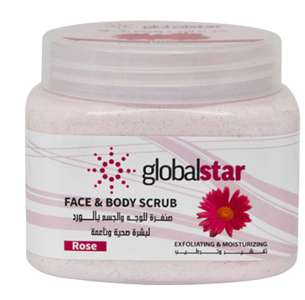 Body Shop Face Scrub Rose Sensitive Skin Exfoliator Global Star 500ml