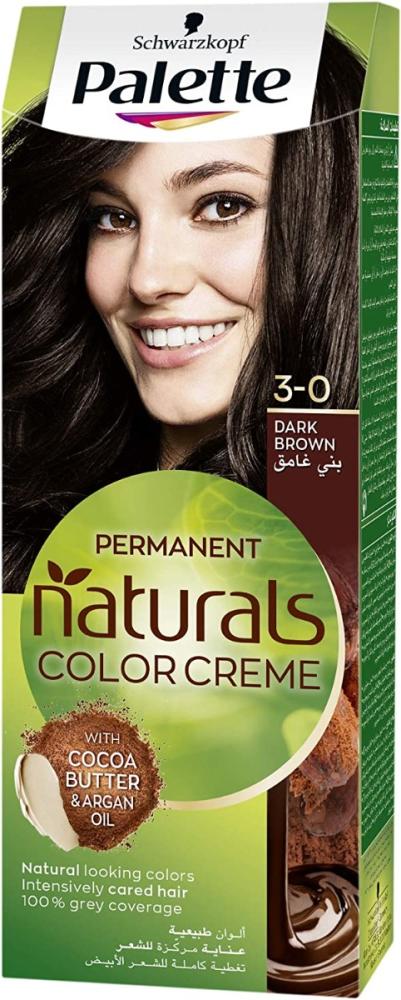Dark Brown Hair Dye Palette 3-0 Long-Lasting Color Cream 1 Piece
